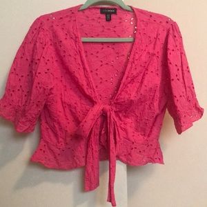 NASTY GAL size 8 pink crop top